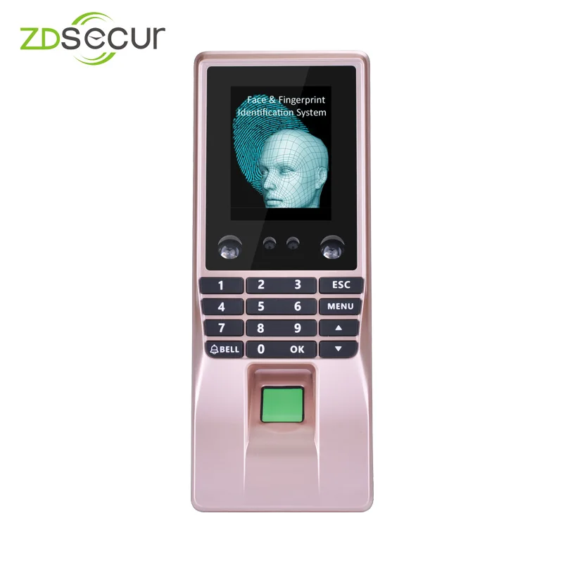 Unique Facial and Fingerprint Access Control Machine with the Alarm Function ZDM10