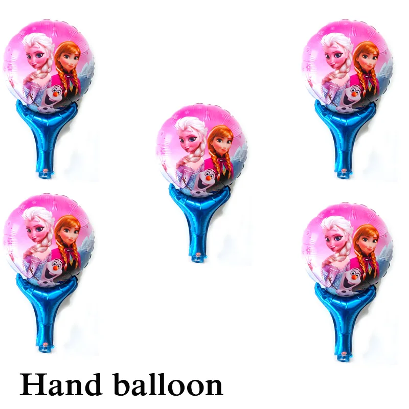 

100pcs princess elsa anna foil balloons inflated air hand balloons for wedding birthday new year party supply elsa balloon
