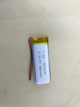 

3.7v li po li-ion batteries 3 7 v Package 3.7V polymer lithium battery 501646 380mah