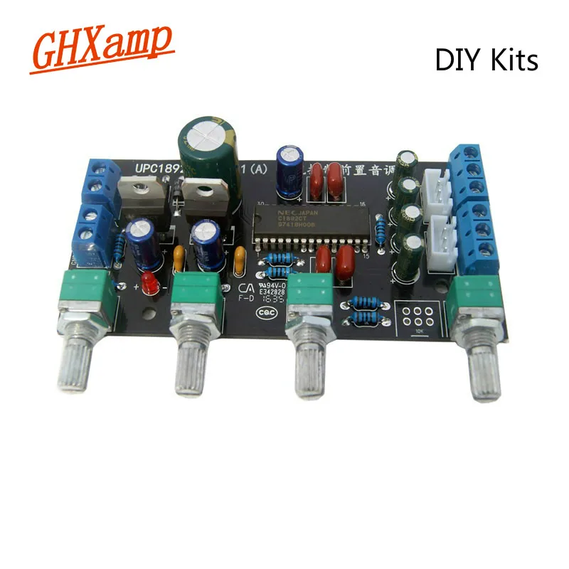 GHXAMP UPC1892 предусилитель тон управление наборы для плат динамик усилители DIY Мини ВЧ бас отрегулировать 100x48 см - изображение