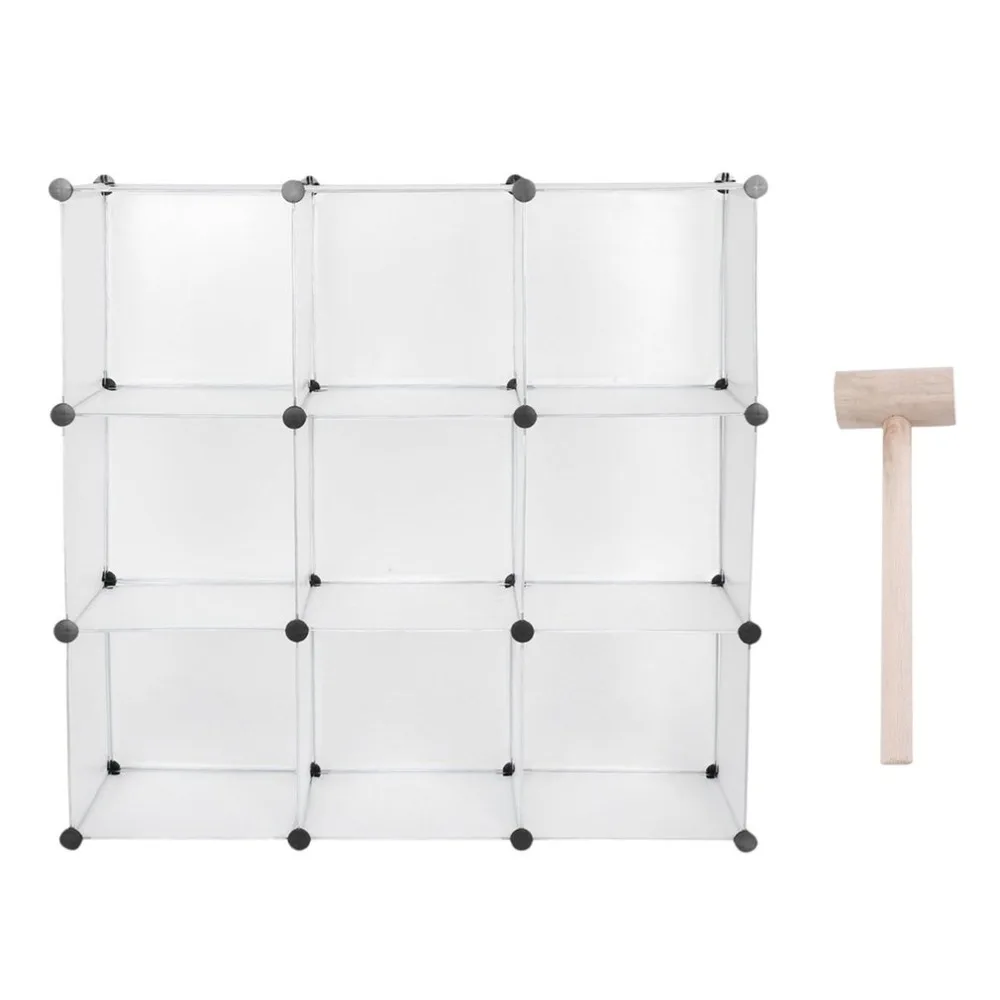 

9 Lattice Clothes Wardrobe DIY Magic Piece Resin Storage Cabinet Shoes Rack Simple Assembled Wardrobes Bedroom Home Furniture