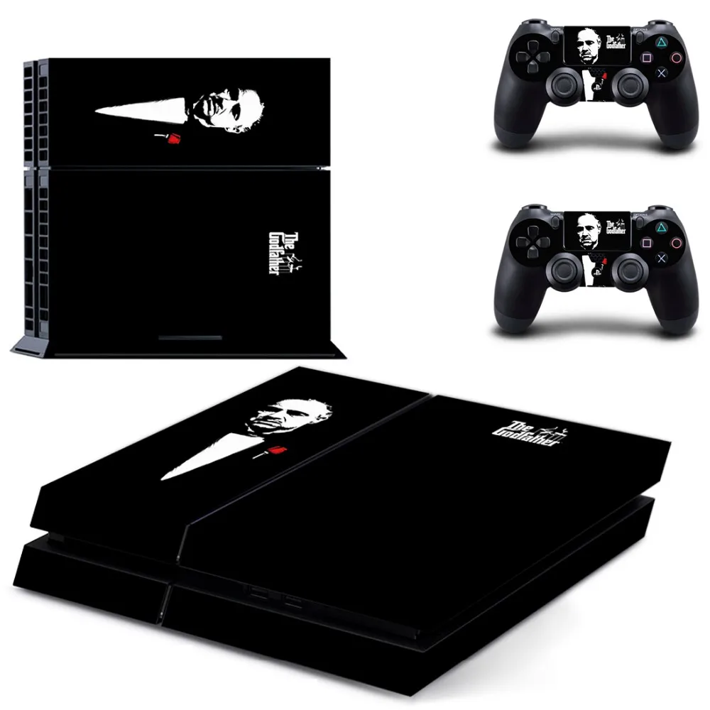 

The God Father Decal Skin Cover For Playstaion 4 Console PS4 Skin Stickers+2Pcs Controller Protective Skins