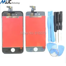 Black White LCD Touch Screen Digitizer Glass Assembly for iPhone 4S 4G 4 Display gsm AAA