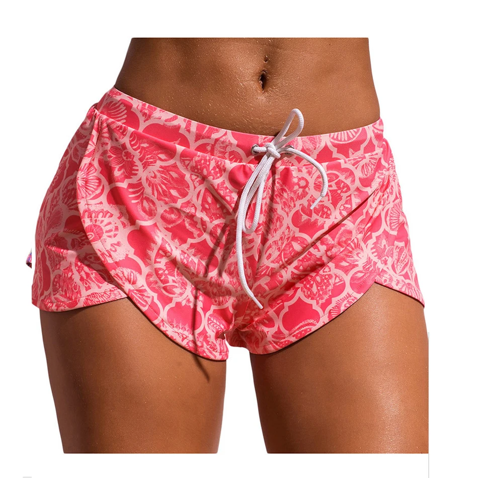 

2018 Beach Board Shorts Women Surf Swimwear Bikini Female Colorful Printed Sports Shorts Swimming Diving Surfing Shorts