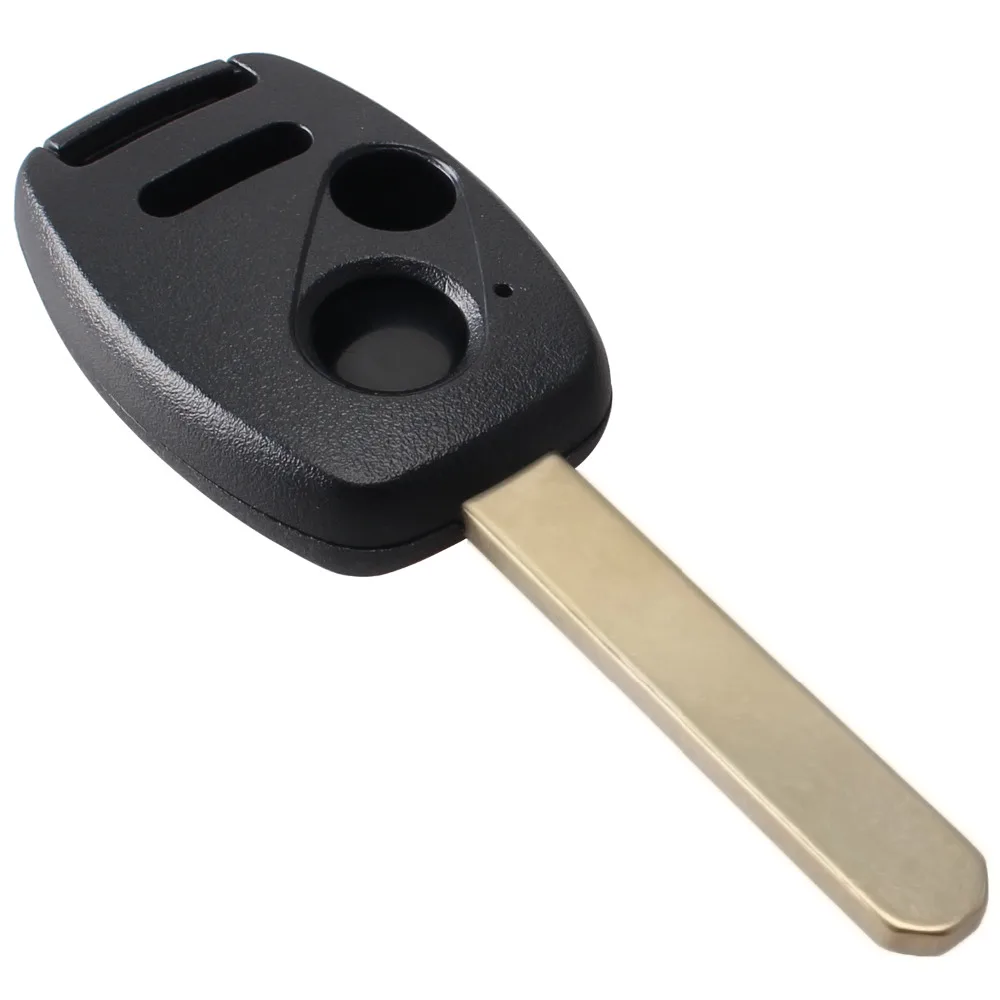 Uncut Blade Replacement 2 + 1 Panic 3 Buttons Keyless Remote Key Shell