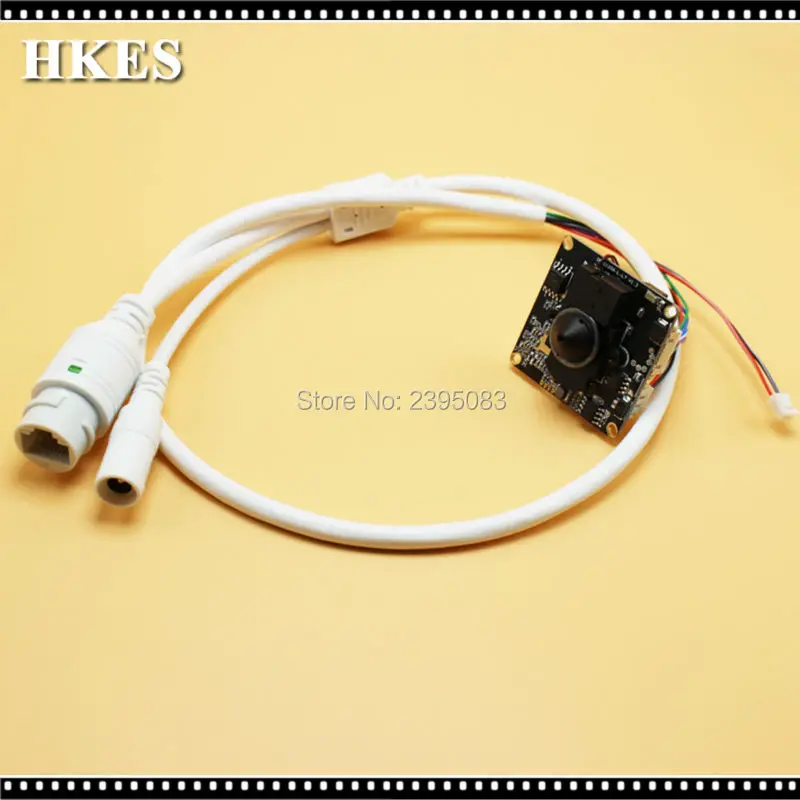 

HKES Wholesale 12pcs/lot New HD 1280*720P Mini IP Camera Module with wide angle 3.7mm lens