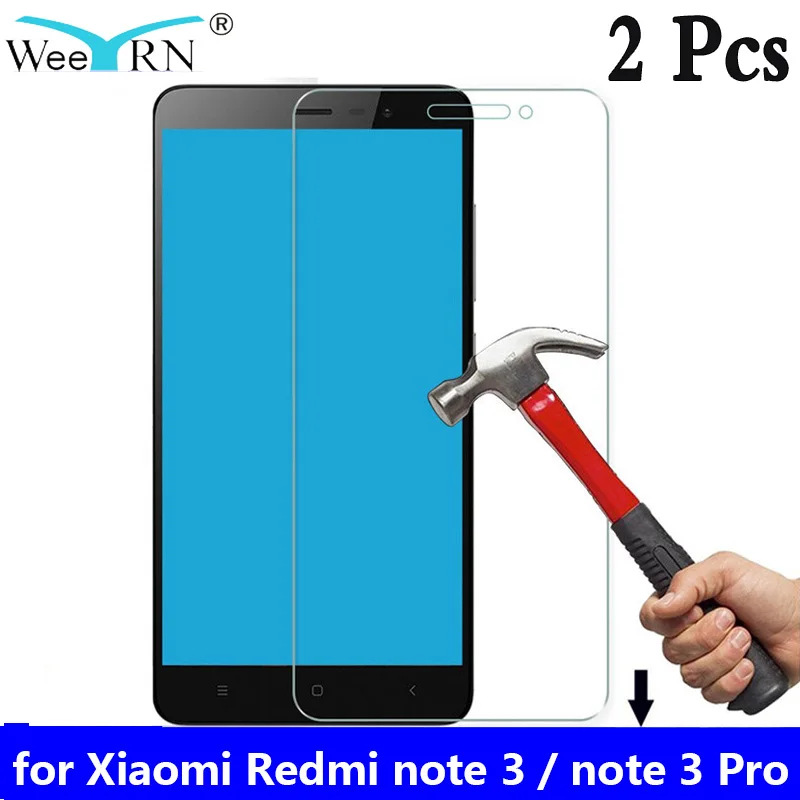 2 шт./лот 9H защитное стекло пленка на Xiaomi Redmi Note 3 Pro сяоми ксиоми редми ноут про