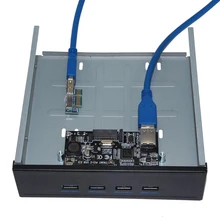 Карта Экспресс-контроллера Ssu Fu3401 Pci-E на 4 порта Usb 3,0 Pci Express плата расширения с адаптером расширения для рабочего стола