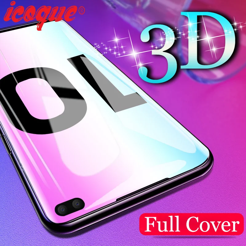 

3D Curved Glass for Samsung Galaxy S10e S9 S8 S10 Lite Note 10 Plus Screen Protector Tempered Glass for Samsung S10+ S7 S6 Edge