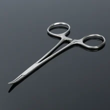 12.5cm 5″ Fly Fishing Locking Elbow Scissor Pliers Hemostat Fishing Decoupling Device Take Hook Remover Tool Equipment Accessory
