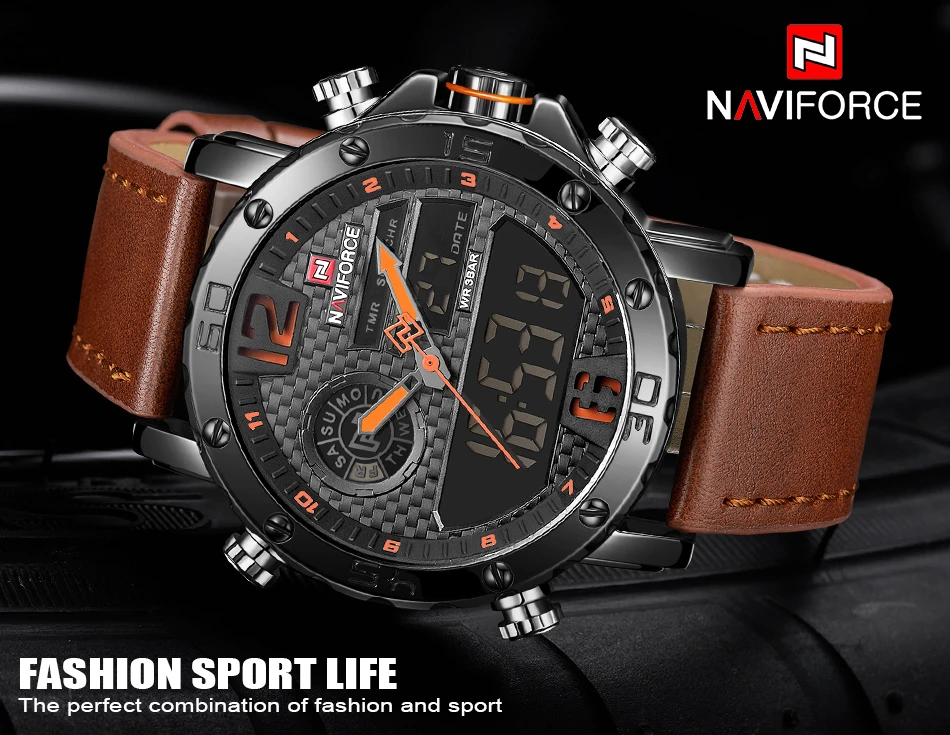 NAVIFORCE Homens Relógios Top Marca de Luxo