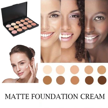 

15 Colors Contour Palette Foundation Base Makeup Palettes Cosmetics Concealer Palette Face Primer Cream Beauty Contouring TSLM1