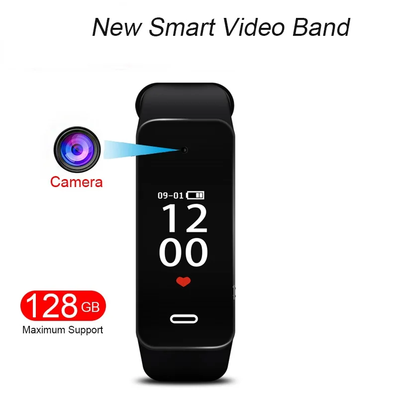 Скидка K10 1080P HD мини камера OLED экран мини DV камера браслет Запись голоса видео Reporter Смарт Браслет часы