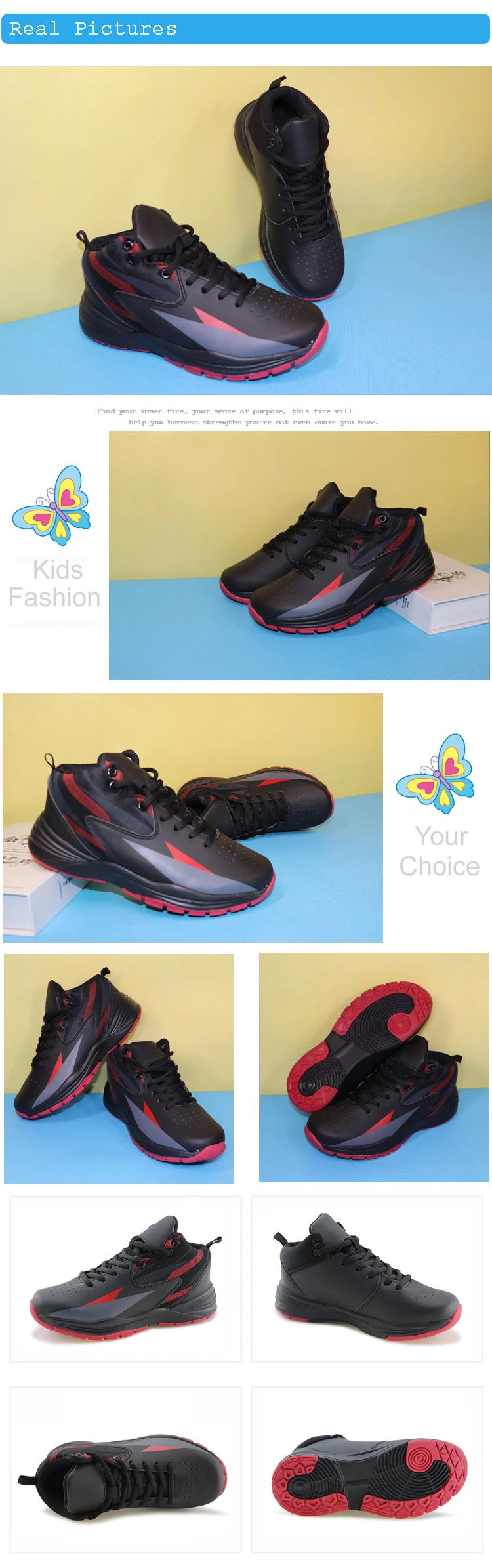 Баскетбольная обувь для мальчиков, детские спортивные уличные кроссовки для мальчиков, школьная спортивная обувь для больших мальчиков, Треккинговая обувь