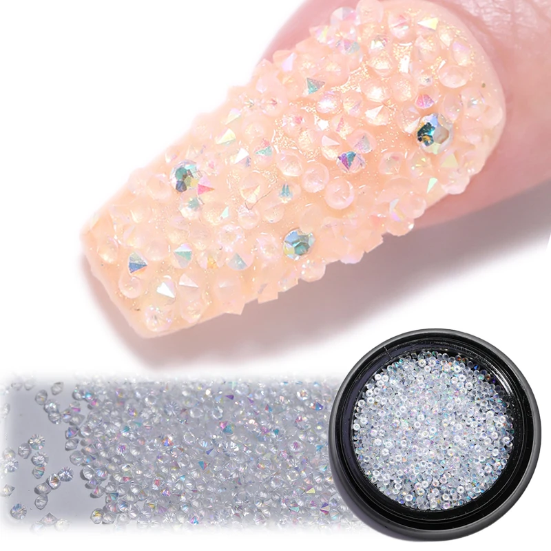 

Nail Crystal Art Rhinestones Colorful Nail Art Tips Shining AB Color DIY Manicure Accessories Decoration