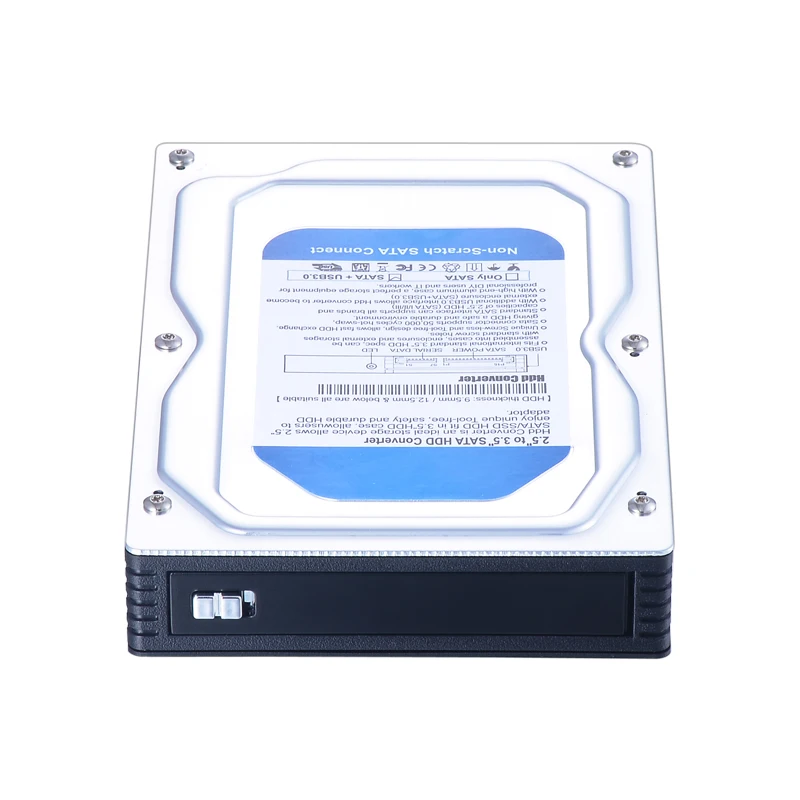 Uneatop ST5510U одиночный отсек 2 5 &quotдо 3 5&quot Алюминиевый Чехол SATA HDD корпус конвертер