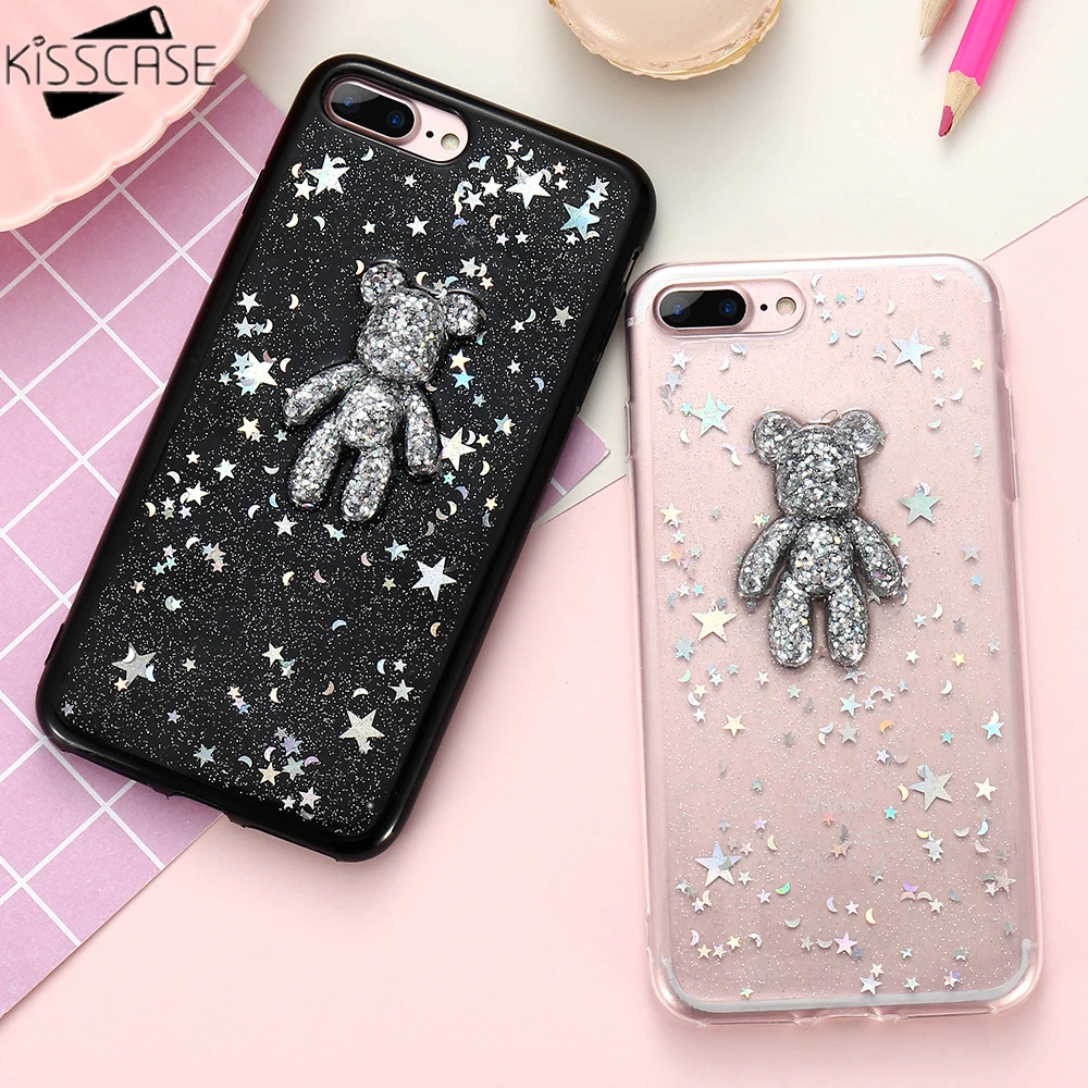 KISSCASE милый чехол для телефона iPhone 8 7 6 6s Plus блестящий мягкий силиконовый 8| |