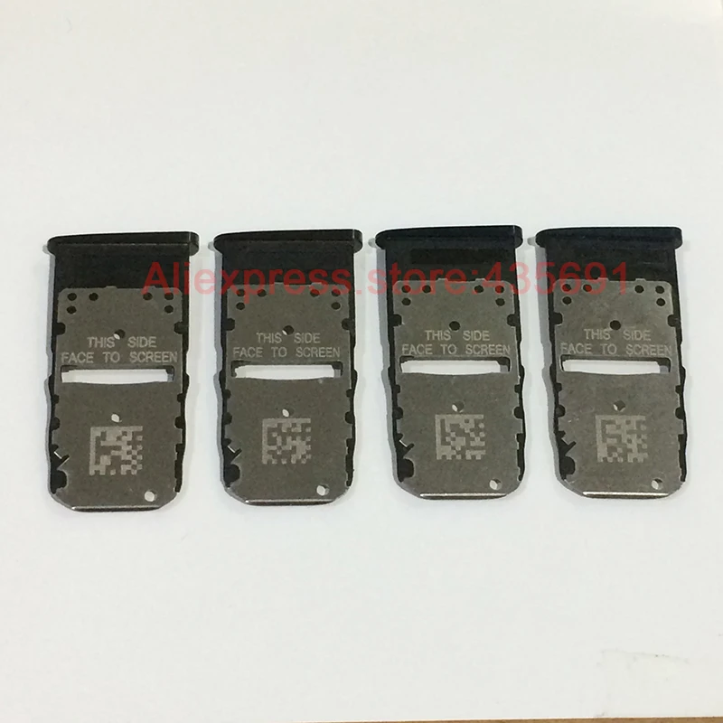 10 шт./лот оригинальная двойной нано сим-карты держатель для разъемов Micro SD карт памяти лоток для Motorola Moto Z3 Z3 играть XT1929