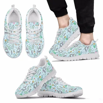

doginthehole Fashion Sneakers For Teenagers Girls Science Equipment Printing Flats Women Brand Comfortable Patform Shoes Female