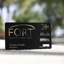 Персонализированные золотых розов, на каждый день, качество из нержавеющей стали в деловом стиле подарочный металлический карты