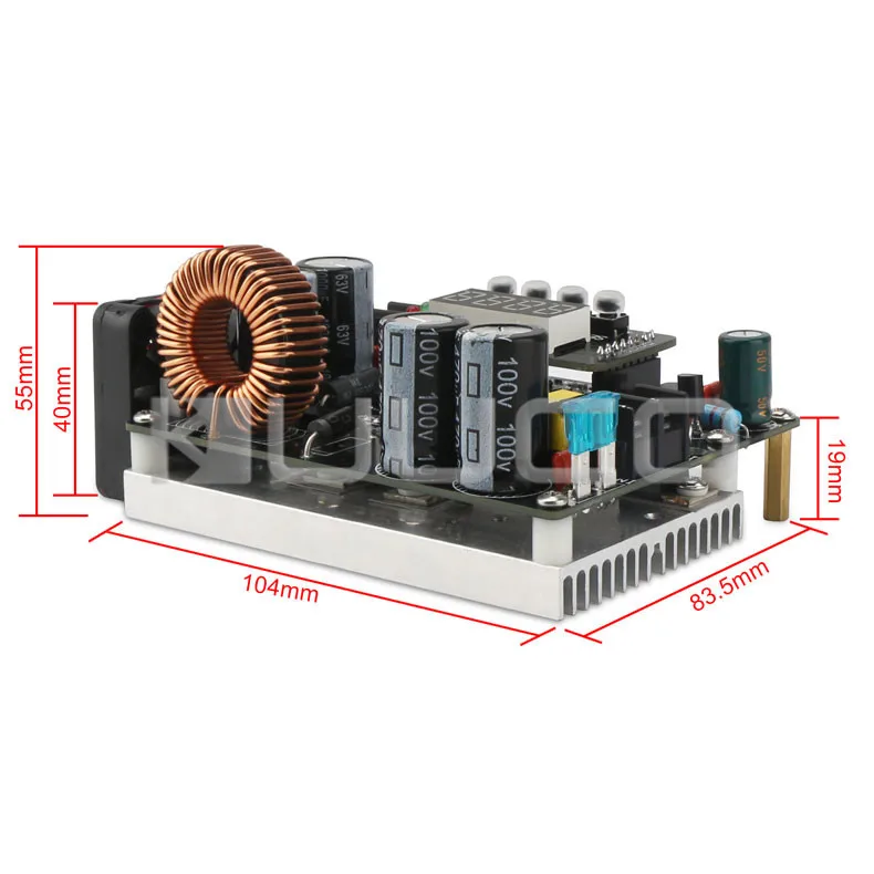 DC модуль питания Buck DC 10V~ 75V до 0~ 60V 12A 720 Вт конвертер/Напряжение регулятор числового программного управления AC/DC 12V 24V 36V 48V адаптер переменного тока