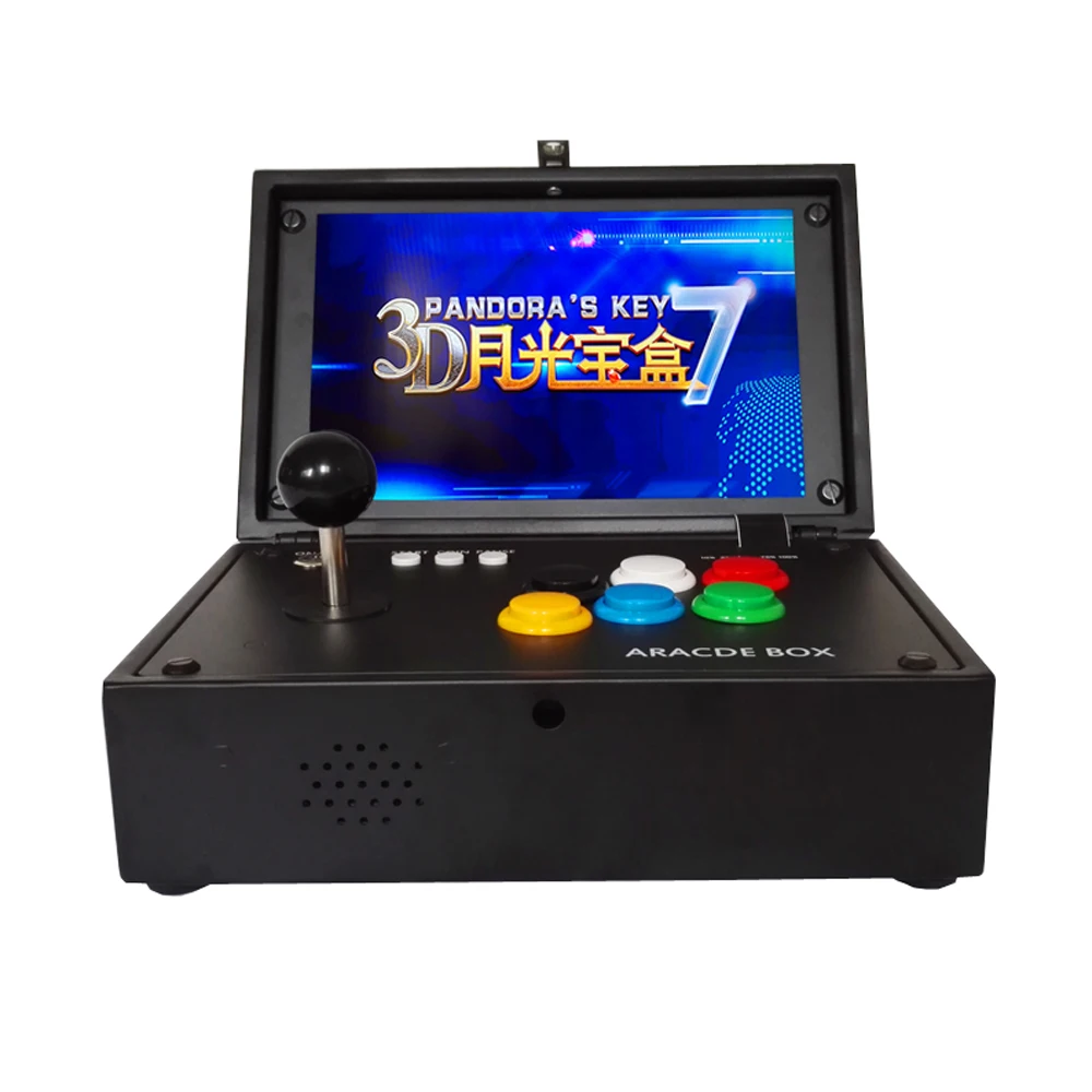 10 Inch Mini Arcade Game Machine Use 3D Pandora Box 2177 In 1 Games in