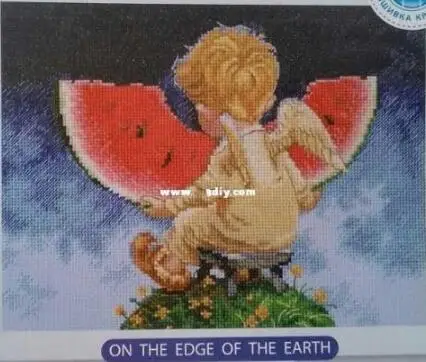 cs-2807 Cross Stitch Kit On The Edge Of The Earth Angel and Watermelon rto