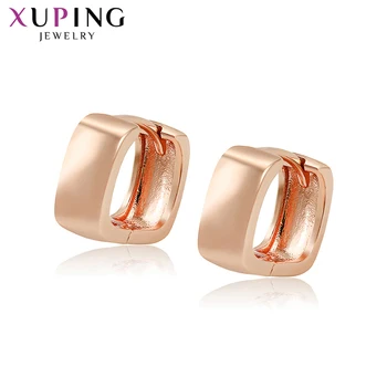 

Xuping Fashion Rose Gold Cold Plated Square Small Earrings New Arrival for Women Lovely Charm Jewelry Gift 98375