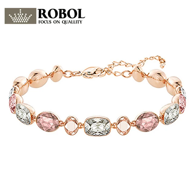 

ROBOL Original SWA GIRLFRIEND Bracelet, Color Design Advanced Edition Model Making Ladies Bracelet Women's Jewelry