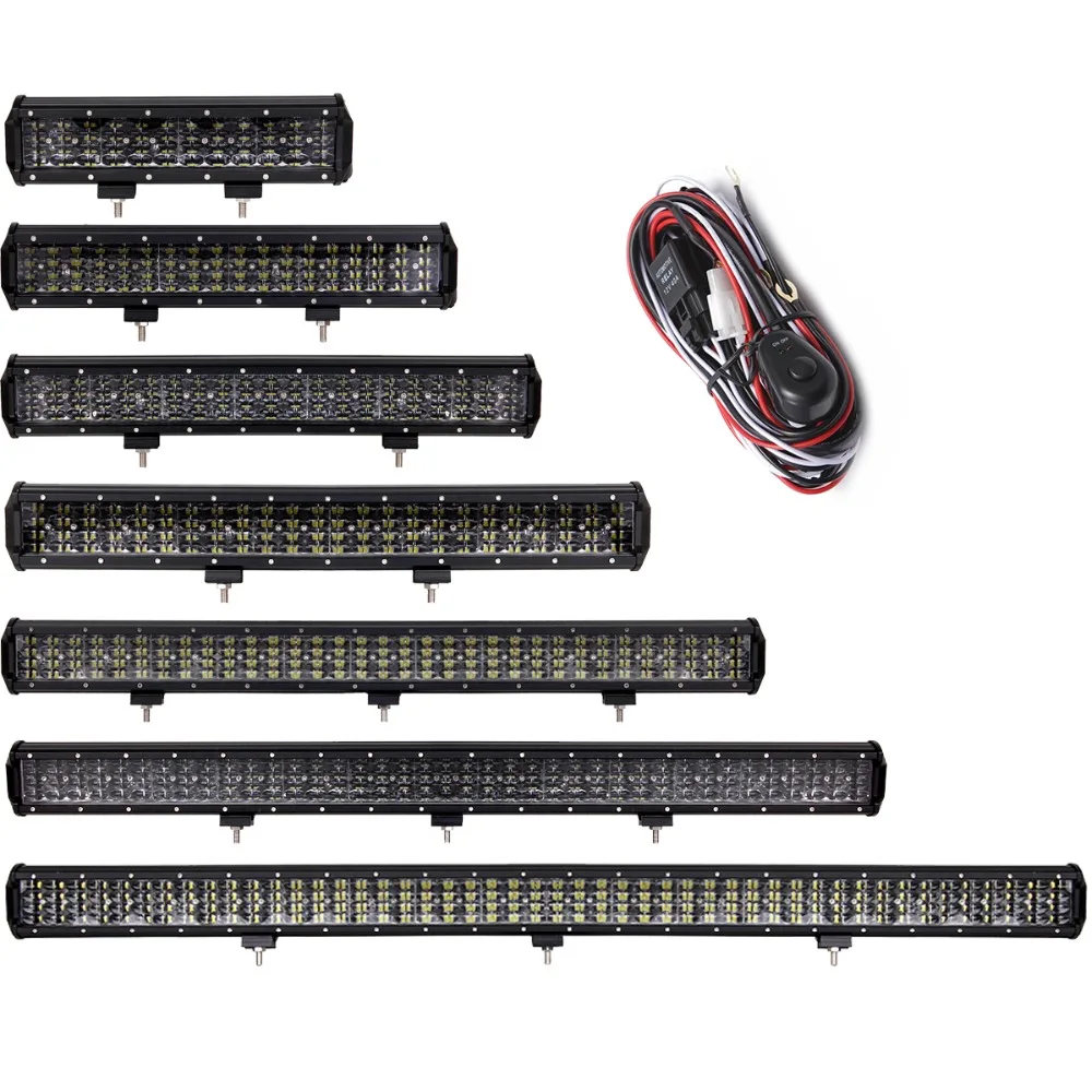 

OFFROAD 12-44 INCH LED WORK LIGHT BAR CAR TRUCK 4X4 ATV WAGON PICKUP TRAILER TRACTOR SUV BOAT LAMP 12V 24V UNIVERSAL INDICATOR