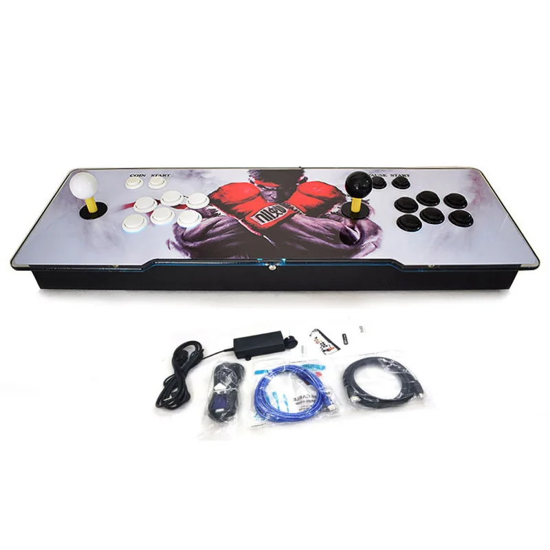 

TV jamma arcade 6S 1388 in 1 video game console 2 player fighting rocker HDMI VGA USB out put with pause