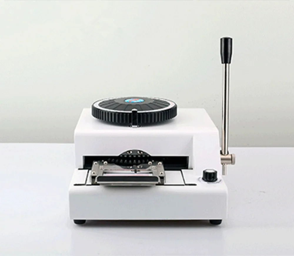 68 Character Embossing Machine Manual PVC Card Embosser Stamping