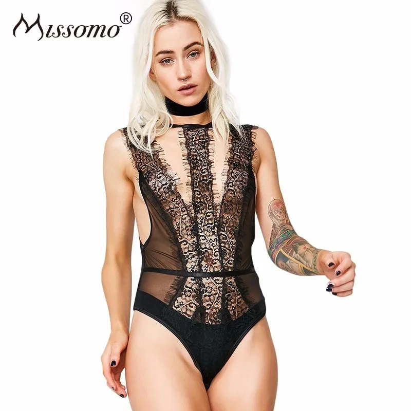 Missomo Women Streetwear Overall Sexy Transparent Stripper Lace Top Bodysuit Plus Size Femme Body Costumes Playsuit Jumpsuit|Bodysuits|   - AliExpress