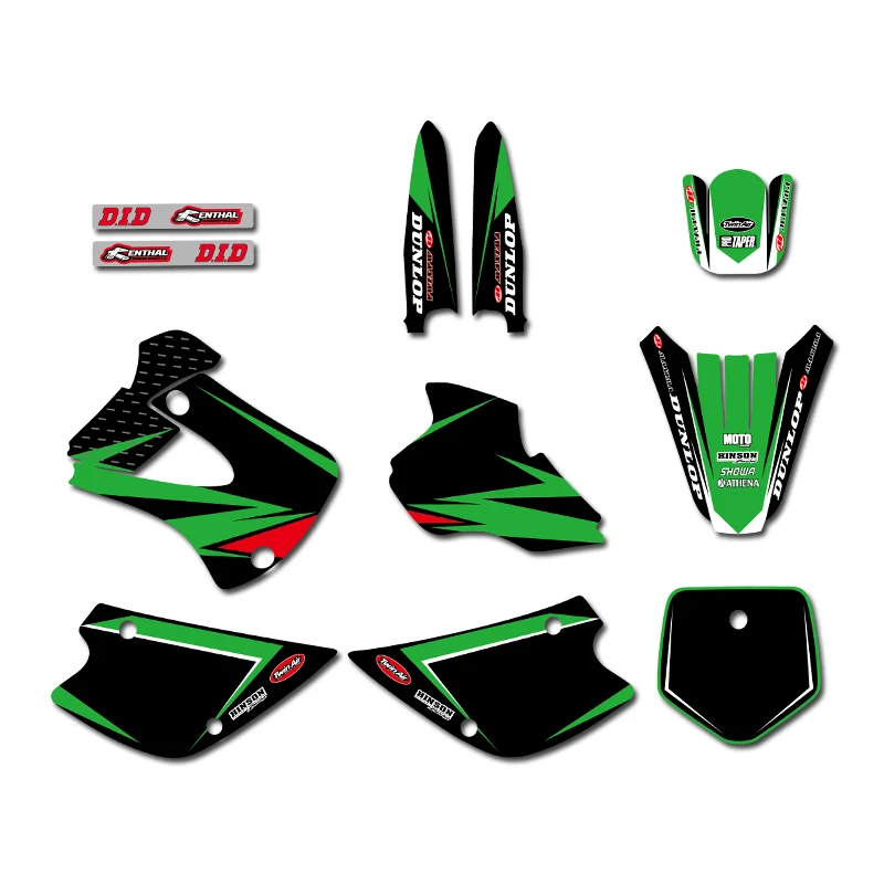 NICECNC 0473 GRAPHICS &amp BACKGROUNDS DECALS Sticker For Kawasaki KX80 KX 80 1994 1995 1996 1997 | Автомобили и мотоциклы