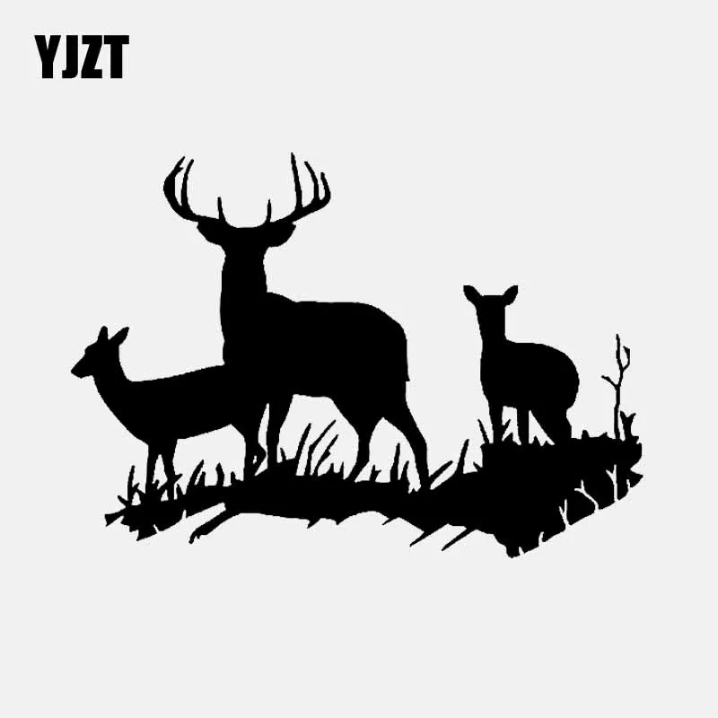 YJZT 14 2 см * 10 Олень Семья дикой природы виниловые наклейки в виде Фотообоев c