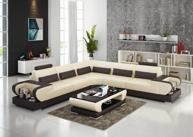 Супер привлекательная современная кожаная софа офисный диван дизайн для офиса и дома