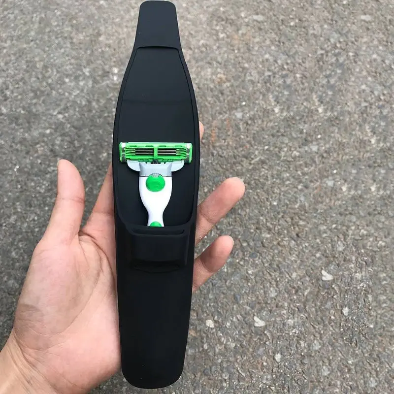 الحلاقة مقبض مرنة واقية سيليكون هلام غطاء المحمولة السفر حالة صندوق قابل للحمل الرجال الأعمال رحلة ماكينة حلاقة حقيبة التخزين