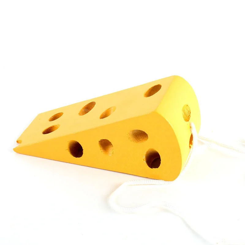 Baby Wooden Educational Toys Mouse Thread Cheese Plaything Early Learning Education Toys Montessori Teaching Aids Math Toys (2)