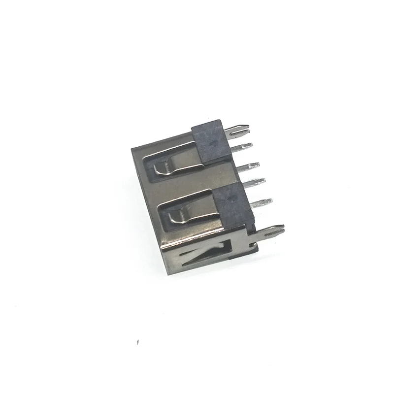 10 шт./лот розетка с плоским краем USB 2 0 4 контакта фута тип A 180 плоская боковая