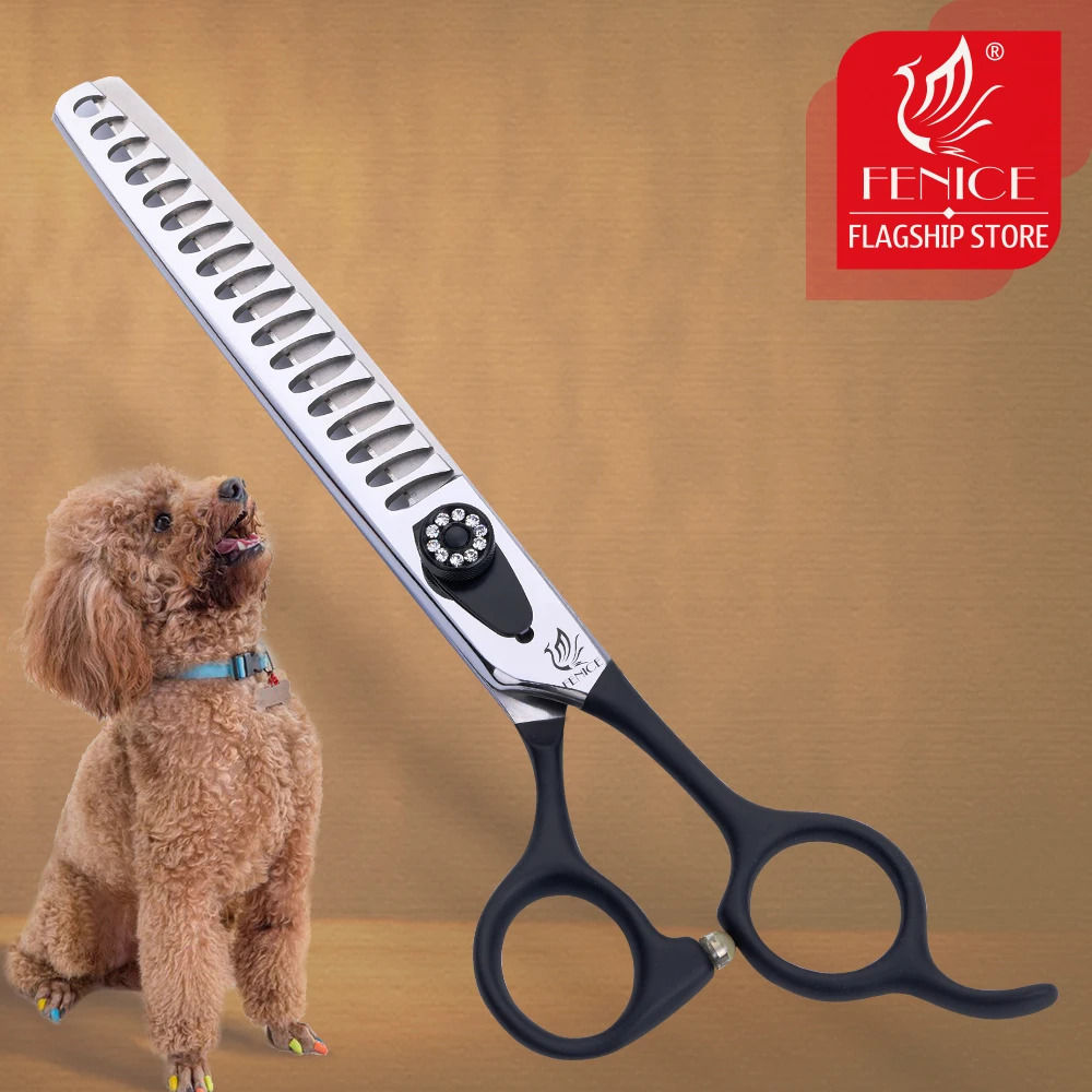 

Fenice 6.5 inch Professional Pet Grooming Scissors,Dog Thinning Scissors Dog Drooming Shears for Animal Hair Japanese Steel