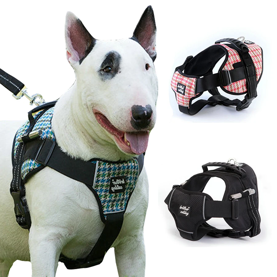 Dog Harness Collar Pet Vest Type Traction Rope Medium large Dog Leash
