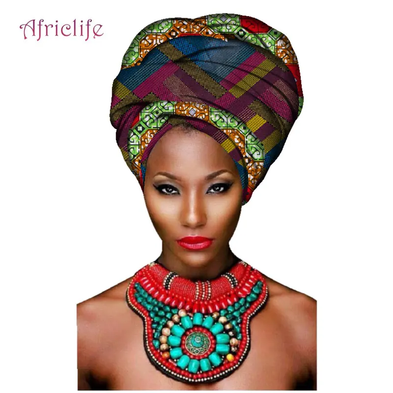Лоскутные узоры, африканские повязки на голову, женский платок на голову, высокое качество, хлопок, женские повязки на голову, аксессуары AF008 - Цвет: 14