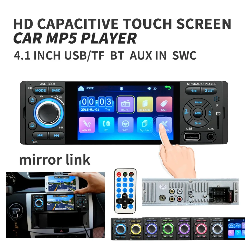 Car Radio 1din jsd-3001 autoradio 4 inch Touch Screen Audio Mirror Link Stereo Bluetooth Rear View Camera usb aux Player Car Radio 1din jsd-3001 autoradio 4 inch Touch Screen Audio Mirror Link Stereo Bluetooth Rear View Camera usb aux Player