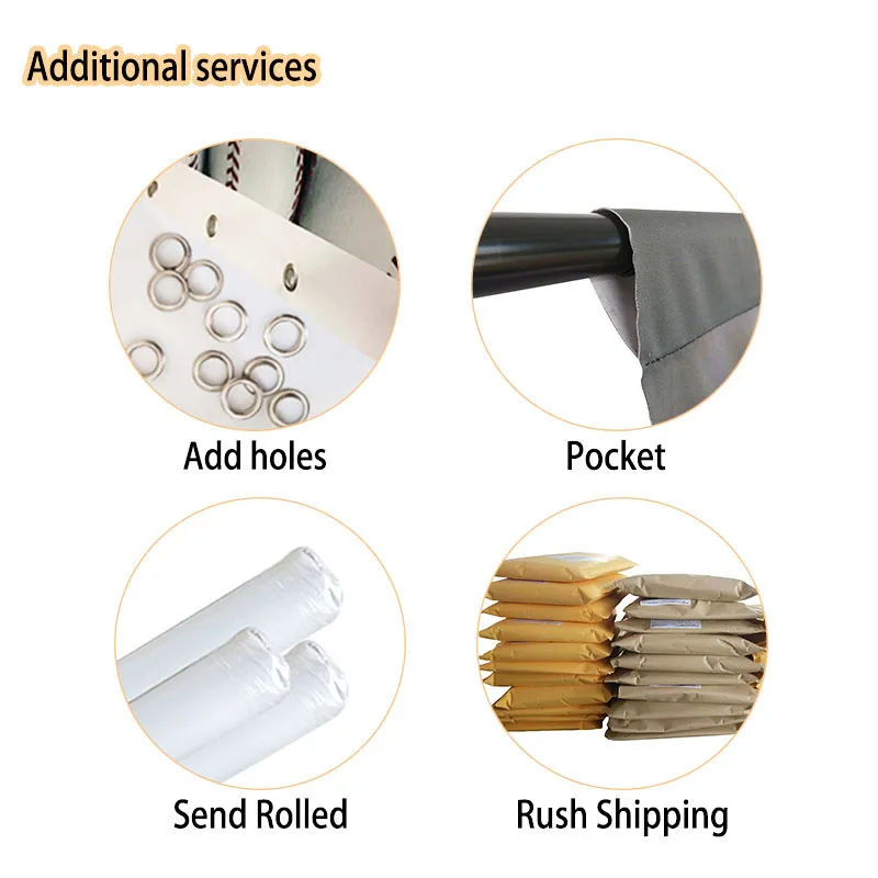 

MEHOFOTO Photography Background Additional Services Add Top Pocket Ring Holes Backdrops Custom Service
