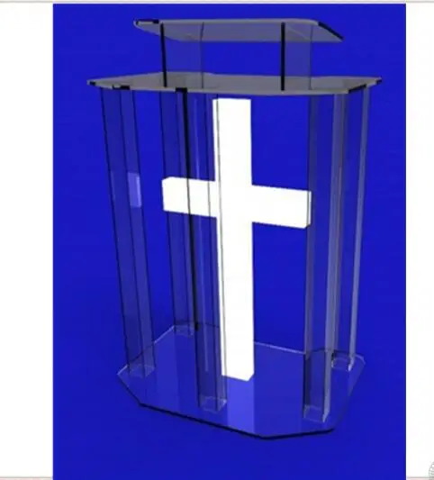 Экологическая прозрачная акриловая Трибуна стеклянный лектерн для церкви плексигласовый акриловый лектерн плексиглас