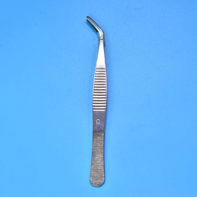 FGHGF Stainless Steel Straight/Elbow Medical Tweezers First Aid Kit