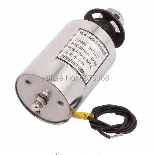 

MQ8-Z45B DC 12V Pull Push Type Электромагнит 10 мм ход 4-8 кг сила