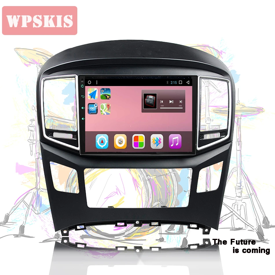  9 pulgadas 2 din Android 100 4G reproductor de Dvd de coche para Hyundai H1 Grand Starex 2015-18 gr