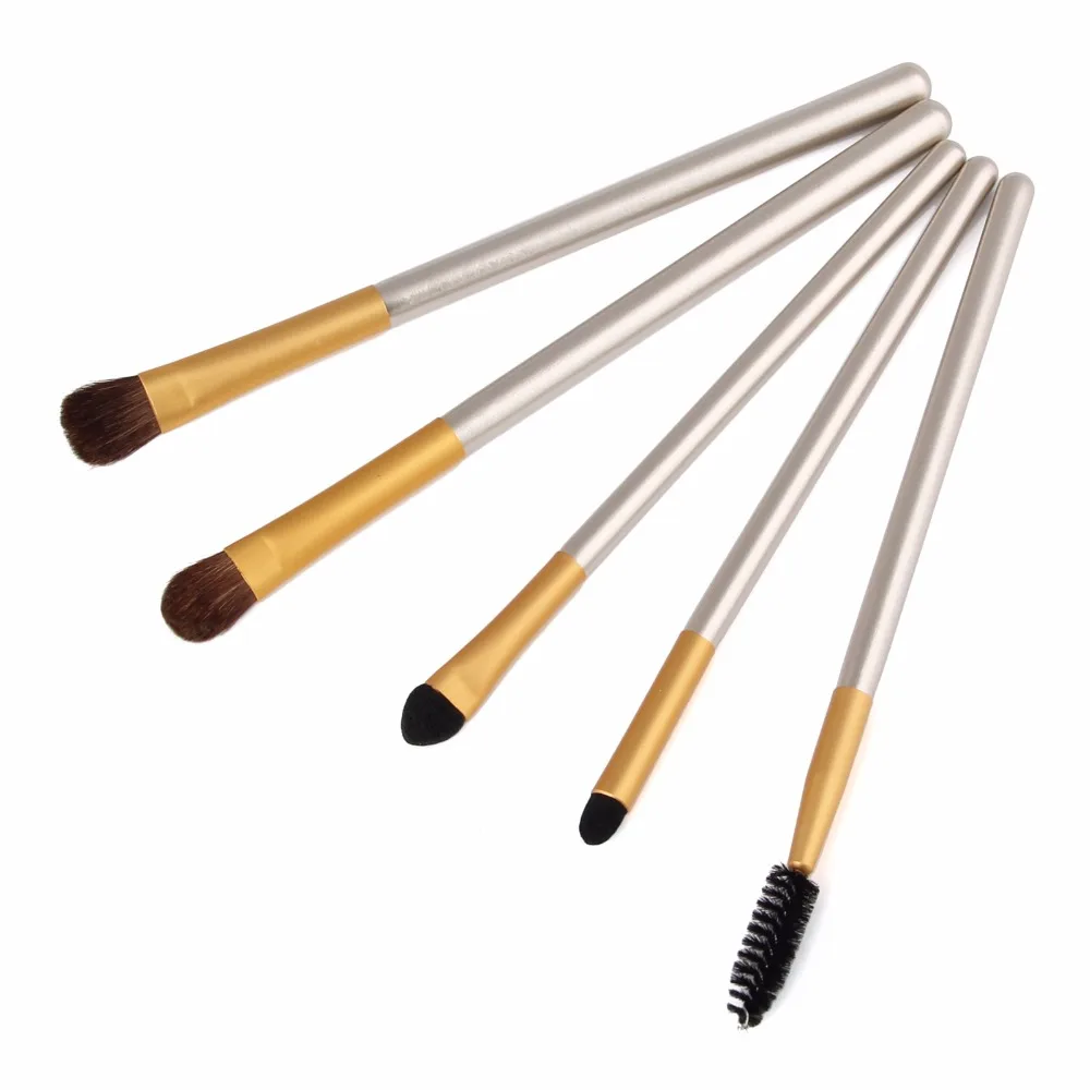 Classic Makeup Brushes Foundation Eyebrow Eyeliner Blush Cosmetic Concealer Champagne Make Up Brushes Tools pincel maquiagem (6)