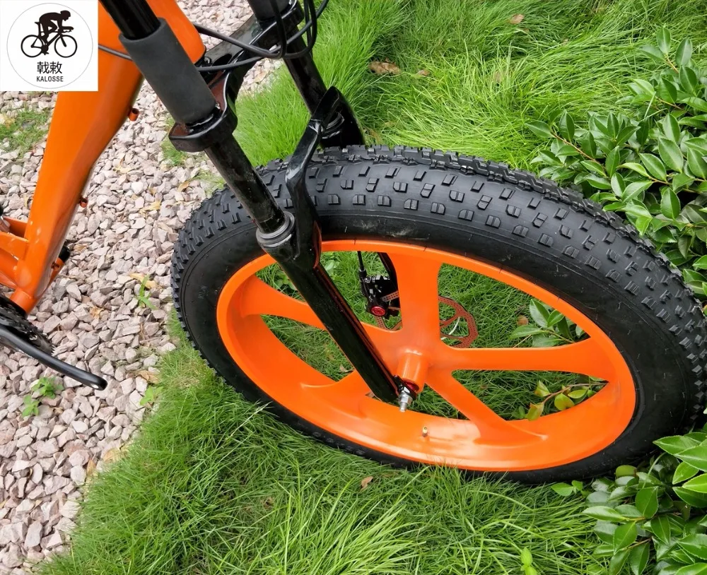 Discount Kalosse  26*4.0 tires Beach bike Microshift   3X10S  fat bike  30 speed ,  Hydraulic brakes  17inch  mountain bike 4